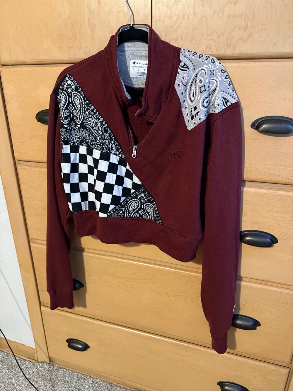 reworked cropped sweatshirt by Frankie Collective